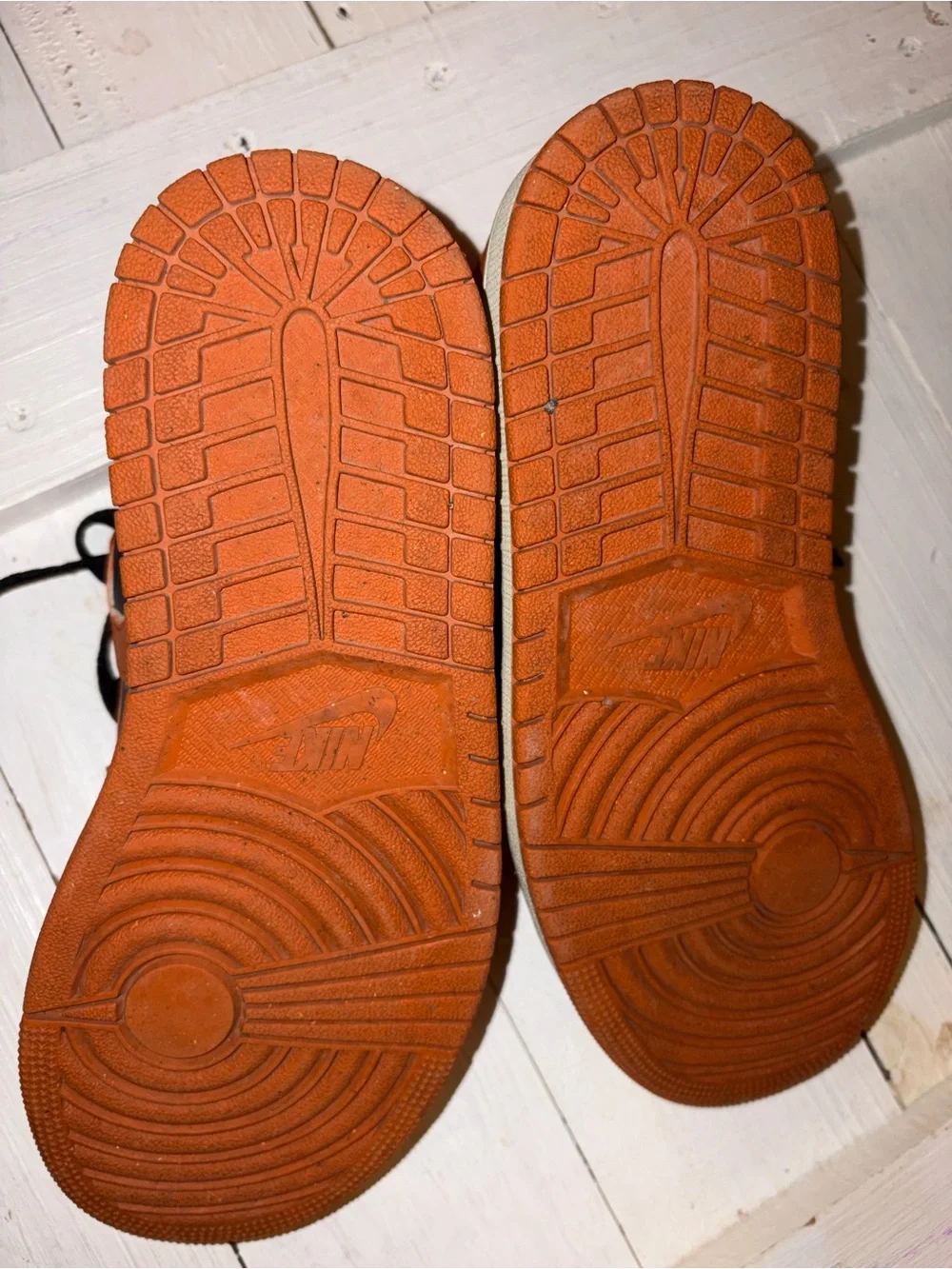 Jordan Low-Top Sneakers in Orange and Black